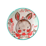 Gaeaspace  -  Cartoon Animal Porcelain Dinner Plate Cute Children's Bowl Christmas Decoration Dishes Household Ceramic Elk Bear Rabbit Bowl