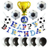 Gaeaspace  -  1set Soccer Foil Balloons Banner Football Club World Sport Champion Trophy Fans Latex Balls Boy Birthday Party Decoration Globos