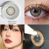 Gaeaspace  -  1 Pair (2pcs) Lenses Colored Lenses for Eyes Comestic Natural Eye Color Lens Beauty Contact Lenses for Eyes Yearly Use