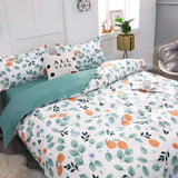 Gaeaspace  -  Classic Black White Grid Bedding Set Fashion Single Double Bed Linens Cover Quilt Pillowcase for Girl Boy Home Textile