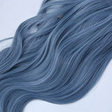 Gaeaspace  -  Long Wavy Cosplay Synthetic Wigs Blue With Bangs for Women Cos Party Lolita Wig