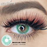 Gaeaspace  -  2pcs Colored Contact Lenses BRAZIL GIRL Series Color Contact Lens Eye Contacts Colored Lenses for Eyes Cosmetic Contact