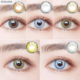 Gaeaspace  -  2pcs/Pair Beautiful Contact Lenses Colored Eye Lenses 5 Tone Cosmetics Lenses on the Eyes Soft Contacts Lens