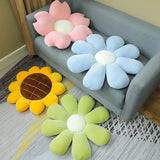 Gaeaspace   -  Cute Colorful Flower Plush Pillow Toy Soft Cartoon Plant Stuffed Doll Chair Cushion Home Sofa Decor Kids Lovers Birthday Gifts