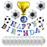 Gaeaspace  -  1set Soccer Foil Balloons Banner Football Club World Sport Champion Trophy Fans Latex Balls Boy Birthday Party Decoration Globos