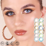 Gaeaspace  -  Colored Lenses 3 Tone Series Beauty Pupil Eye Contacts Soft Color Contact Lens Green Contacts