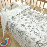 Gaeaspace  -  Four Season Baby Kids Cotton Sleeping Quilt Blanket For Appease Thick Warm Children Bed Blanket Quilt For Nursery School Blanket