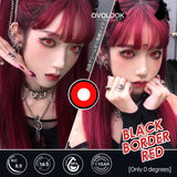 Gaeaspace  -  2pcs/pair 10 Tone Halloween Cosplay Cometic Lenses Multicolored Colored Contact Lenses Anime Lenses Eye Color Lens Red