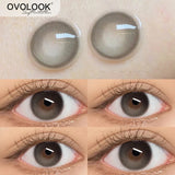 Gaeaspace  -  2pcs/pair Multi-level Color Lenses Natural Pupil Contact Lenses for Eyes Myopia Vision Correction Beauty Eye Color Lens