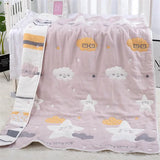 Gaeaspace  -  Reall Thick 10 Layers Muslin Cotton Kids Sleeping Blanket Autumn Winter Warm Baby Children Nap Bedding Blanket 120x150cm