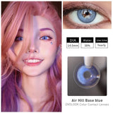 Gaeaspace  -  2pcs/pair New Blue Lenses Color 3 Tone Series Contact Lenses Colored Lenses for Eyes Eye Color Lens Yearly Use(Dia:14mm)