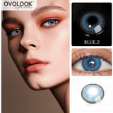 Gaeaspace  -  1 Pair (2pcs) Galaxy Series Colored Lenses for Eyes Color Contact Lenses Beauty Comestic Eye Color Lens Yearly(Dia:14mm)