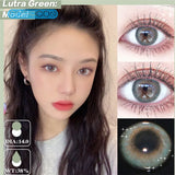 Gaeaspace  -   Basil Green Colored Contact Lenses soft for eyes small Beauty Pupil myopia prescription degree yearly natural new big