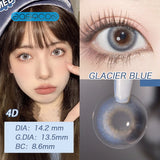 Gaeaspace  -   Highligh Blue Colored Contact Lenses soft for eyes small Beauty Pupil myopia prescription degree yearly natural new big