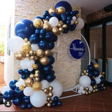 Gaeaspace  -  Hot Blue Balloons Series Arch Garland Set For Baby Shower Adult Girl Man Birthday Graduation Wedding Party Decoration Supplies