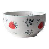 Gaeaspace  -  Cute Strawberry Kitchen Ceramic Plate Tableware Set Food Dishes Rice Steak Salad Noodles Bowl Soup Kitchen Cook Tool 1pc