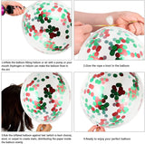 Gaeaspace   -  146 Pcs Of Green Red Polka Dot Agate Confetti Balloon Garland Arch Kit Snowflake Christmas New Year Party Decoration Background