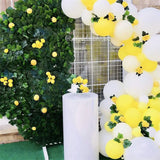 Gaeaspace  -  106pcs DIY Yellow White Ballon Garland Arch kit for 1st Birthday Sunshine Lemon Daisy Honeybee Popcorn Party Backdrop Decoration