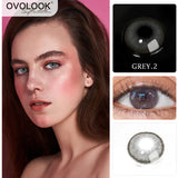 Gaeaspace  -  1 Pair (2pcs) Galaxy Series Colored Lenses for Eyes Color Contact Lenses Beauty Comestic Eye Color Lens Yearly(Dia:14mm)