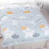 Gaeaspace  -  Reall Thick 10 Layers Muslin Cotton Kids Sleeping Blanket Autumn Winter Warm Baby Children Nap Bedding Blanket 120x150cm