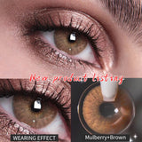 Gaeaspace  -  2pcs/pair Lenses Mulberry Gem Taylor Comestic Colored Lenses for Eyes Natural Pupil Contact Lenses Yearly Use(Dia:14mm)