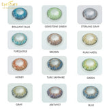 Gaeaspace  -  Colored Lenses 3 Tone Series Beauty Pupil Eye Contacts Soft Color Contact Lens Green Contacts