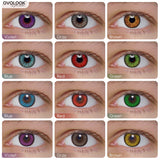 Gaeaspace  -  2pcs/pair Cosplay Colored Lenses for Eyes Anime Color Contact Lenses Halloween Eye Color Lens for Myopia Dia:14.5mm