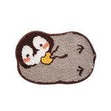 Gaeaspace  -  Lovely Penguin Bathroom Mat Tufted Carpet Area Rug Animal Bathmat Floor Tub Side Absorbent Anti Slip Pad Doormat Home Decor