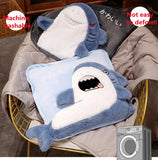 Gaeaspace  -  2-In-1 Cartoon Creative Shark Throw Pillow Comforter Office Nap Air Conditioning Blanket Pillow Home Sofa Pillow Cover Blanket