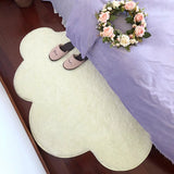 Gaeaspace  -  Cloud Shaped Bedside Carpet Soft Plush Bedroom Rugs Non Slip Floor Mat for Living Room Nursery Baby Play Mat Home Decorative Rug