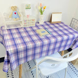 Gaeaspace  -  Plaid Tablecloth  Table Cloth Desk Mat Dust-proof Dining Table Cloth Furniture Protector Picnic Mat Tapete Dressing Table Mat