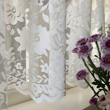 Gaeaspace  -  American and Korean style garden white screen curtains perforated free installation velcro window floating window