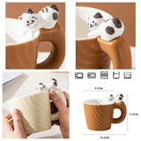 Gaeaspace  -  Ceramic Mug Creative Cartoon Cat Cute Cup Children's Milk Breakfast Home Office Coffee Mug Gift Frends Drinkware Tea Cup