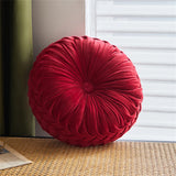 Gaeaspace  -  Round Velvet Throw Pillow Home Decor Living Room Sofa Seat Cushion Futon Tatami Floor Mat Office Chair Waist Pillow Girls Gift