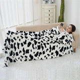 Gaeaspace  -  Lengthen Thickened Flannel Nightgown, Lamb Fleece, Simple Home Sofa, Lazy Blanket with Sleeves, Wearable Casual Cloak