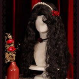 Gaeaspace  -  Female Wig long curly black fluffy wool roll retro roll  Princess lolita full top wig cos simulation hair blond wigs for women