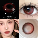 Gaeaspace  -  2PCs/Pair 10 Tone New Lenses Color Contact Lenses for Eyes Natural Colored Eye Lenses Beauty Eye Color Lens Yearly Use