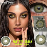 Gaeaspace  -  1Pair Colored Contact Lenses for Eyes Gray Pupis Blue Lens Green Eye Lenses Yearly Fashion Lenses Cosmetic Eye Contacts