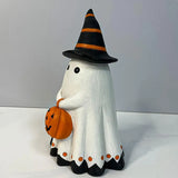 Gaeaspace  -  Halloween Resin Ornaments Ghost Pumpkin Gifts Helloween Decoration Halloween Miniature Pumpkin Figurines Adornments for Home