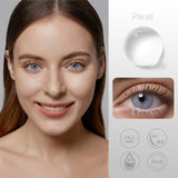 Gaeaspace  -  Colors Contact Lenses With Degree Power Yearly 1 Pair Lenses With Diopters Prescription Lenses Natural Color Beauty Pupils Lens