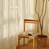 Gaeaspace  -  Japanese Linen Translucent Gauze Curtain Living Room Warm White High-quality Curtain Bedroom High-grade Decorative Curtains