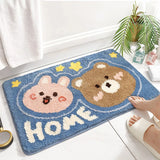 Gaeaspace  -  Kawaii Carpet Cartoon Rabbit Plush Carpets Non-slip Bedside Living Room Floor Mat Japan Korean Area Rugs Bedroom Soft Fluffy Mat