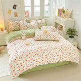 Gaeaspace  -  Bedding Set Duvet Set Hot Sale Fragmented Flower French Style NEW Queen King Size Soft Comforter Sets 4pcs sheet Set