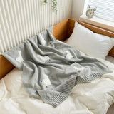 Gaeaspace  -  Nordic Style Knitted Blankets Cotton Air Conditioning Blankets for Beds Sofa  Office Napping Throw Blanket Tapestry Travel Shawl