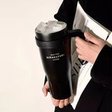 Gaeaspace  - Cute Thermos Stainless Steel Vacuum Insulated Tumbler With Lid Straw Handle for Water Hot Iced Coffee Tea Gym Car Thermal Cup