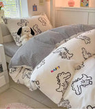 Gaeaspace  -  Cartoon crocodile bedding set kid teen boy,twin full queen king crocodile cotton home textile bed sheet pillow case quilt cover