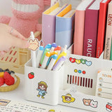 Gaeaspace  -  Kawaii Office Organization Storage Book Storage Desk Organizer File Tray Stand Box Bookends Creative Home Book Stationery Shelf