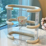 Gaeaspace  -  High-grade light luxury cup holder dining table drinking glass shelf coffee cup storage desktop mug perfume storage rack