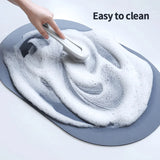 Gaeaspace  -  Super Absorbent Bath Mat Rubber Bathroom Rug Non-slip Entrance Doormat Nappa Skin Floor Mats Toilet Carpet Kitchen Area Rugs