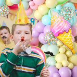 Gaeaspace  -  102pcs Candy Donut Ice Cream Macaron Colorful Foil Balloon Garland Arch Wedding Birthday Party Decoration Kids Baby Shower Girls